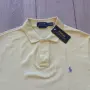 НОВА оригинална жълта тениска с яка POLO RALPH LAUREN custom slim fit размер M от САЩ, снимка 4
