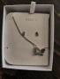 Комплект бижута Fossil – колие и обеци с пеперуда, снимка 2