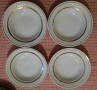 Порцеланови чинии със златен кант 4 броя на Вербилки, СССР , снимка 2