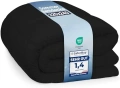 Utopia Bedding завивка 220x240см микрофибър черна, снимка 2