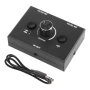 HiFi стерео аудио превключвател 2x1/1x2 – RCA & 3.5 мм жак суичър с Mute бутон за PC и аудио 10472, снимка 8