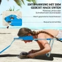 Градински шезлонг Outsunny, шезлонг с подплатен отвор за лице, снимка 2