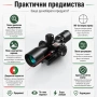 Оптически тактически прицел 2.5x-10x бързомер мерник за пушка оръжие лов еърсофт с лазер бързомерец, снимка 4