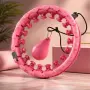 Смарт 3D Hula Hoop с тежест и масажни възли – Регулируем фитнес обръч за стягане на талията и корема, снимка 1