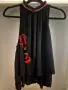Desigual Страхотен черен топ с красива бродерия и пайети 🌹

​, снимка 4