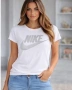 Nike Дамска Черна Тениска Комплекти👚Дамска Блуза С Къс Ръкав В Черен Цвят Найк, снимка 2