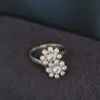Златен пръстен. 18 Карат. Диаманти. Винтидж, снимка 1