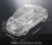 3d Автомобил Поликарбонатна кутия молд форма  подарък и шоколад Шоколадова черупка торта фигура, снимка 2