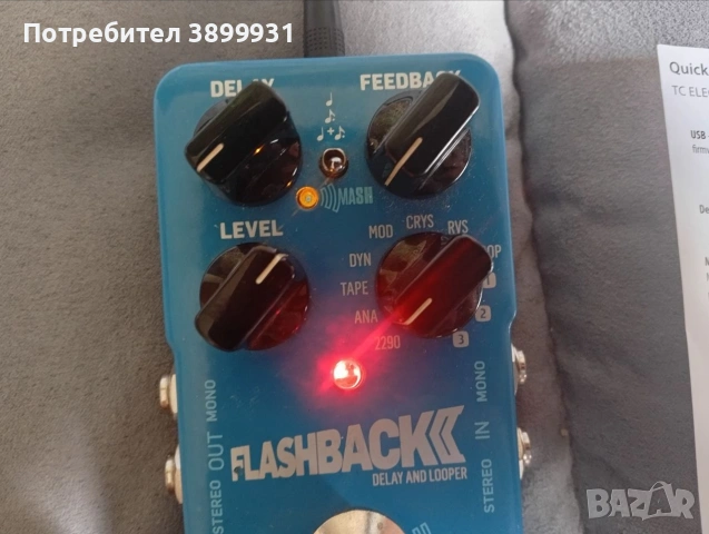 Flashback II delay and looper | Flashback 2 delay pedal, снимка 3 - Китари - 55012804