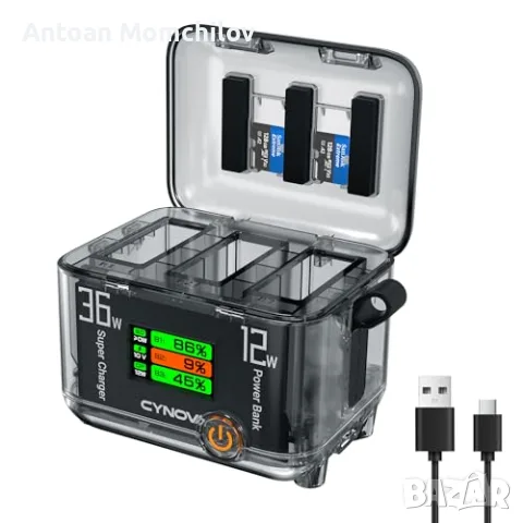 Зарядно CYNOVA Battery Charger за DJI Osmo Action 6 OLED 3 слота