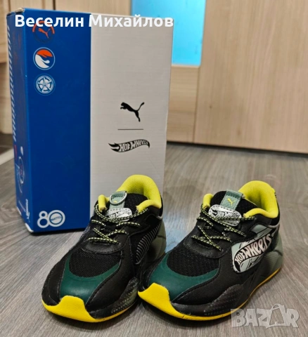 Супер запазени Детски маратонки Puma RS-X Hot Wheels AC, снимка 7 - Детски маратонки - 55266229