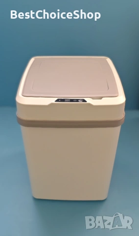 Кошче с автоматичен безконтактен сензор за движение с капак, меко затваряне, без шум, 12л.