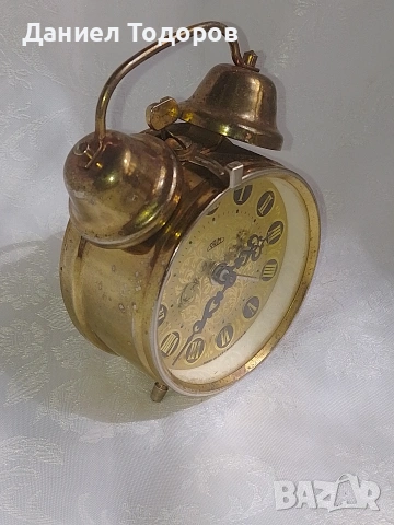 Стар чешки часовник-будилник PRIM, снимка 4 - Колекции - 54135593