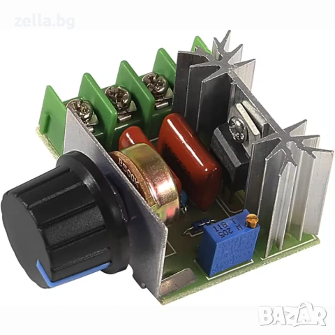 Регулатор на напрежение 220V 2000W | Димер за обороти на електромотор, вентилатор и осветление 10014, снимка 8 - Друга електроника - 54655952