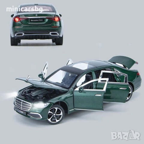 Метални колички: Mercedes-Benz S400L (W223) 1:24, снимка 3 - Колекции - 54903779