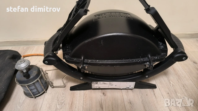 Weber Q 1000 газово барбекю 2.6 kW,  черно , снимка 8 - Газови котлони - 54198412