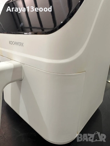 Дигитален еър фрайър KOCHWERK 4L 1400W с тъч дисплей - Бял, снимка 8 - Фритюрници - 55145167
