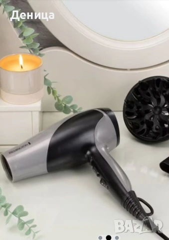 Remington сешоар 2200W – не работи, за части 📝 Описание: Сешоар Remington Ionic Dry 2200W., снимка 2 - Друга електроника - 54763432