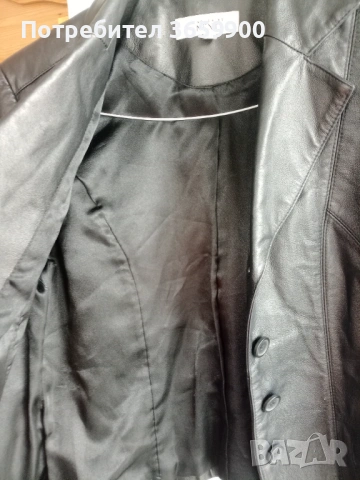 Дамско сако от естествена кожа, размер 12 UK, снимка 7 - Сака - 54215043