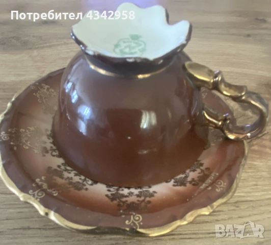 ☕ Двоен сет за кафе Johann Haviland Waldershof – Bavaria, Germany (около 1909–1924г., снимка 7 - Антикварни и старинни предмети - 55266350