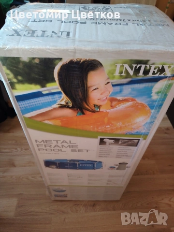 Басейн с метална рамка INTEX, снимка 2 - Други стоки за дома - 55260731