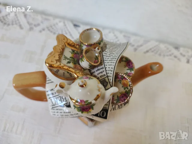 Royal Albert Старите селски рози - колекционерски чайник Cardew, снимка 12 - Колекции - 55508347