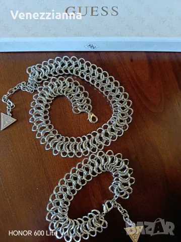 GUESS НОВ комплект Колие и гривна , снимка 4 - Колиета, медальони, синджири - 55691327