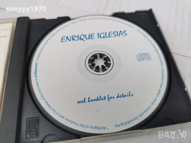 ENRIQUE IGLESIAS CD 0707261124H2E7R, снимка 2 - CD дискове - 55184719