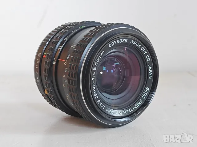 Обектив SMC Pentax-M 28-50mm f/3.5-4.5 за Pentax K байонет, снимка 3 - Обективи и филтри - 55692206