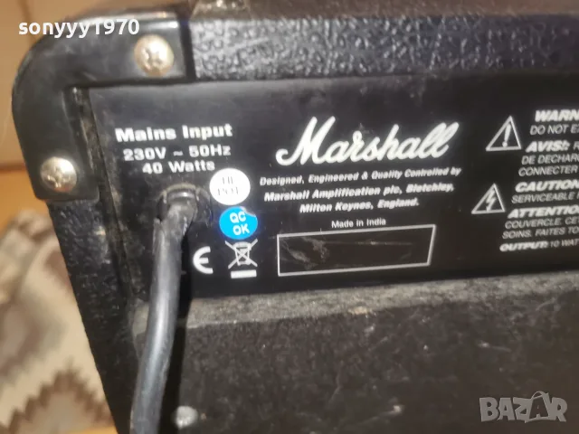 MARSHALL MG10CD 2307262033L4, снимка 13 - Ресийвъри, усилватели, смесителни пултове - 55397415
