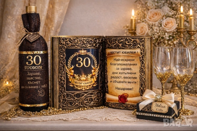 Оригинален и стилен подарък за 50 годишен юбилей и кръгли годишнини : 60, 65, 70,75 и 80 години, снимка 6 - Подаръци за юбилей - 54019347