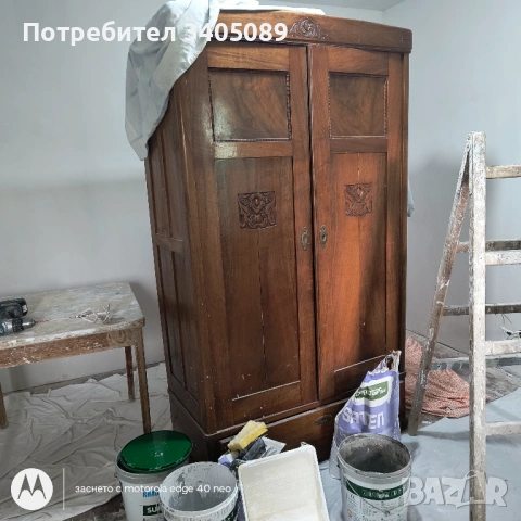 Масивен гардероб от орех, снимка 2 - Гардероби - 54774801