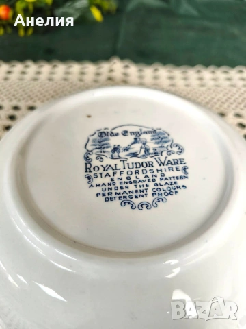 Англия Royal Tudor чинии, снимка 11 - Чинии - 55273259