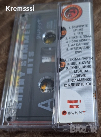 Sunny Summer hits vol.1/Оригинална аудио касета, снимка 2 - Аудио касети - 54415366