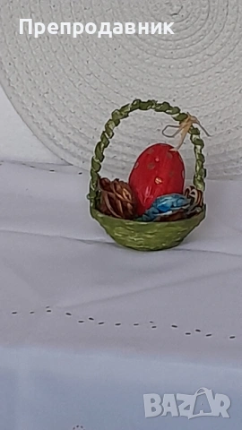 Ръчно изработени великденски кошнички, снимка 6 - Декорация за дома - 54044452