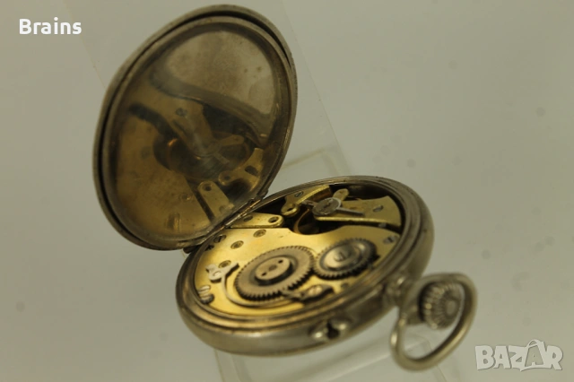 1900's REGULATEUR Френски Джобен Цилиндър Декориран , снимка 10 - Антикварни и старинни предмети - 54853442