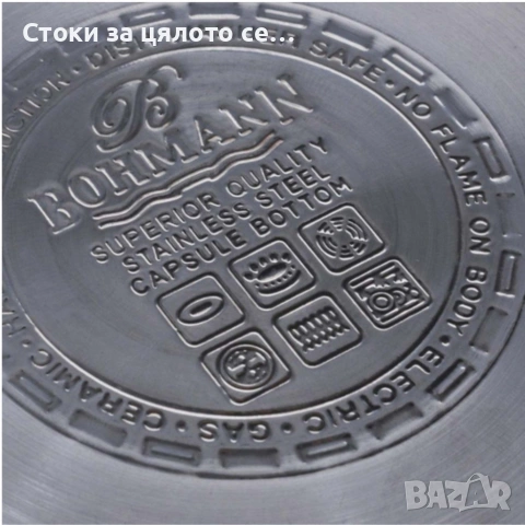 Комплект тенджери Bohmann 6 части от инокс за индукция, снимка 2 - Съдове за готвене - 54714722