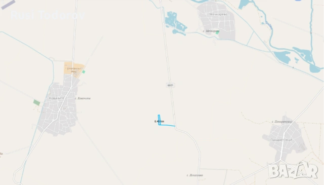 Обработваема земеделска земя - Нива, 12 674 кв.м., 4та к-я, в с. Ковачите, обл. Сливен, снимка 3 - Земеделска земя - 55001134