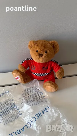 НОВО Formula 1 Retro teddy bear Плюшена играчка мече Формула 1 F1