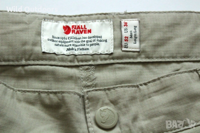 FJALLRAVEN - мъжки къси панталони, размер 52 (L), снимка 4 - Спортни дрехи, екипи - 54627013