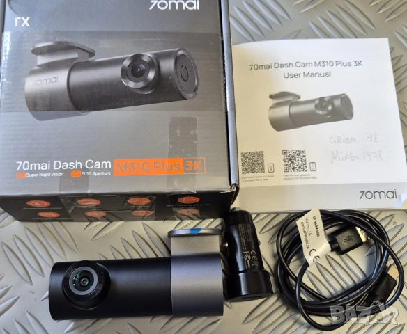 70mai Dash Cam M310 Plus 3K, снимка 2 - Аксесоари и консумативи - 54815015