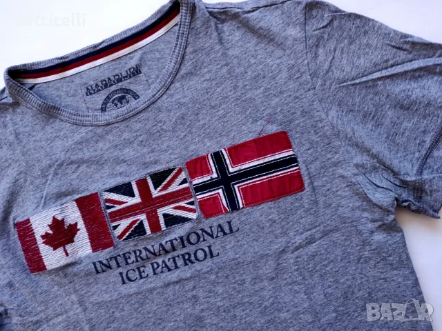 Napapijri Cotton Short Sleeve Mens - M - oригинална мъжка тениска, снимка 6 - Спортни дрехи, екипи - 55503898