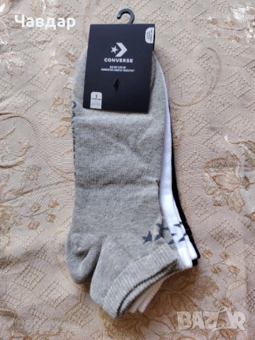 Къси чорапи CONVERSE - 3 бр. - размер 43-46, снимка 4 - Други - 54929960