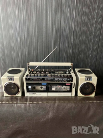 SANYO M-W24K VINTAGE RETRO BOOMBOX радио касетофон, снимка 4 - Радиокасетофони, транзистори - 54133615