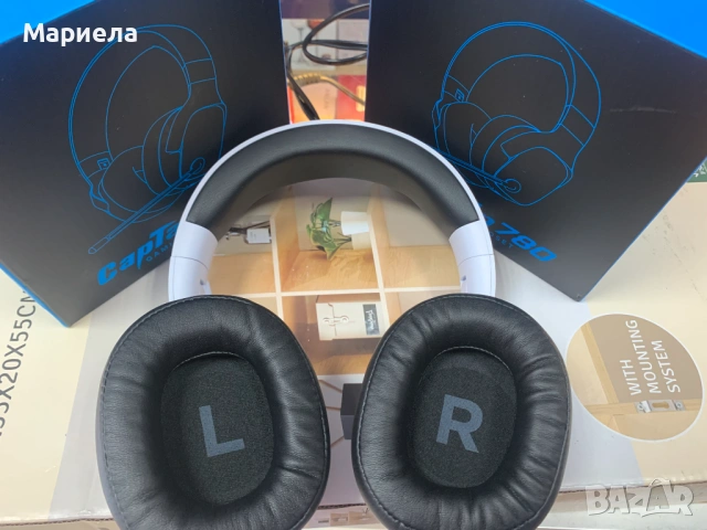 2.4GHz Безжични геймърски слушалки за PS5, PS4, PC, Switch - Bluetooth 5.3 