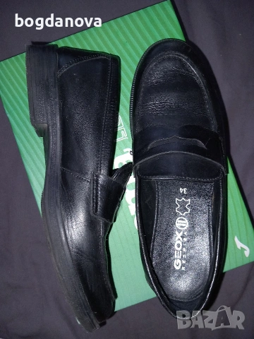 Мокасини Geox от естествена кожа, 34 номер