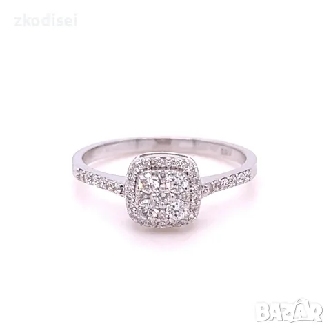 Златен дамски пръстен с диаманти 0,36Ct. чистота:SI размер:54 модел:42556-1, снимка 2 - Пръстени - 55573613