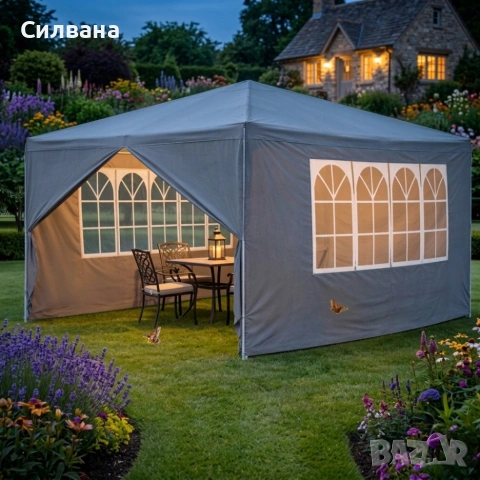 Просторна градинска шатра, снимка 3 - Градински мебели, декорация  - 54733620