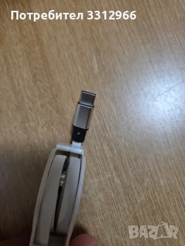 Прибиращ се 3-в-1 USB кабел за зареждане на марката SDBAUX, който включва конектори тип Lightning,M, снимка 3 - USB кабели - 55342791