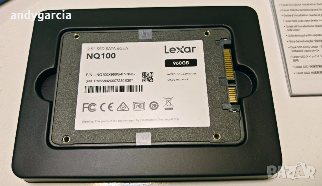 960GB Lexar NQ100 SSD диск сив SATA 6 Gb/s, 2.5” скорост четене до 550MB/s 960гб 960ГБ ЧИСТО НОВ, снимка 6 - Твърди дискове - 54583591